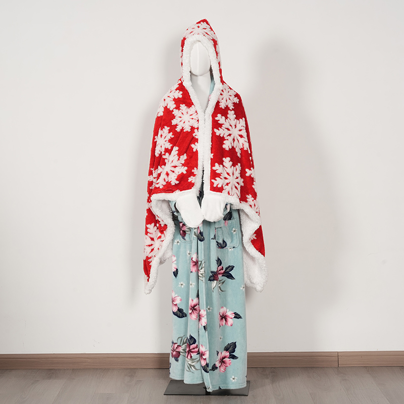 Painettu loungwear-viitta